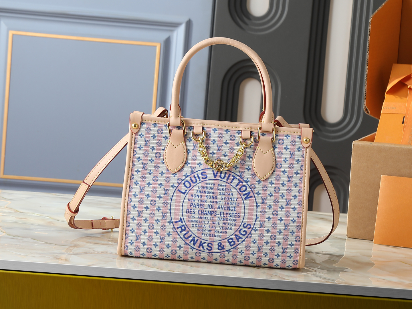 Louis Vuitton LV Classic Handbag Monogram Empreinte Model M27034 Embossed Logo Weekend Getaway Premium Quality